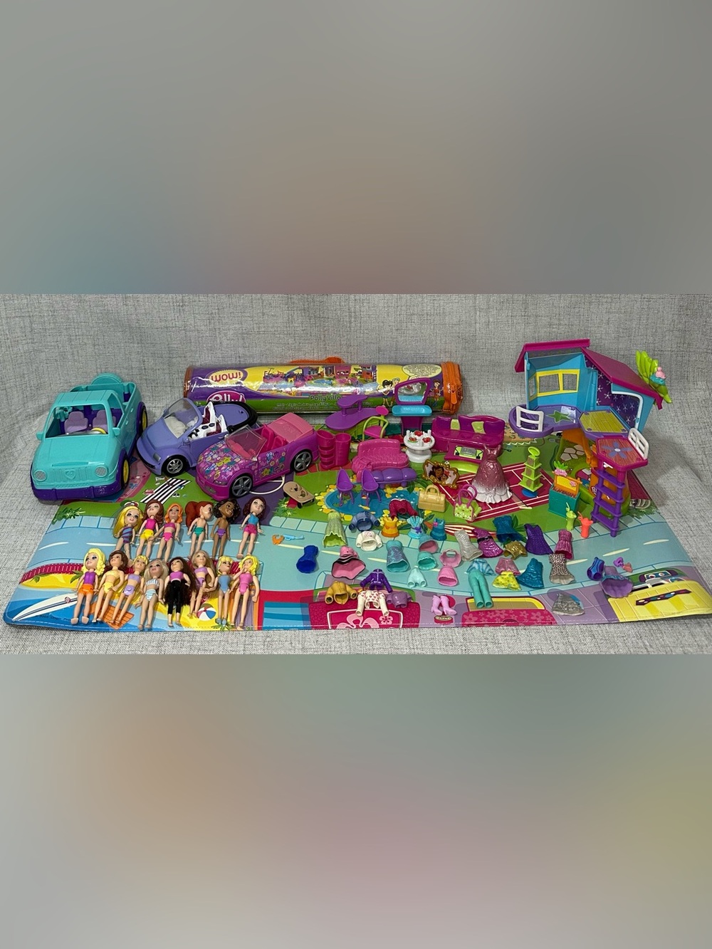 Polly pocket lot ready to play!